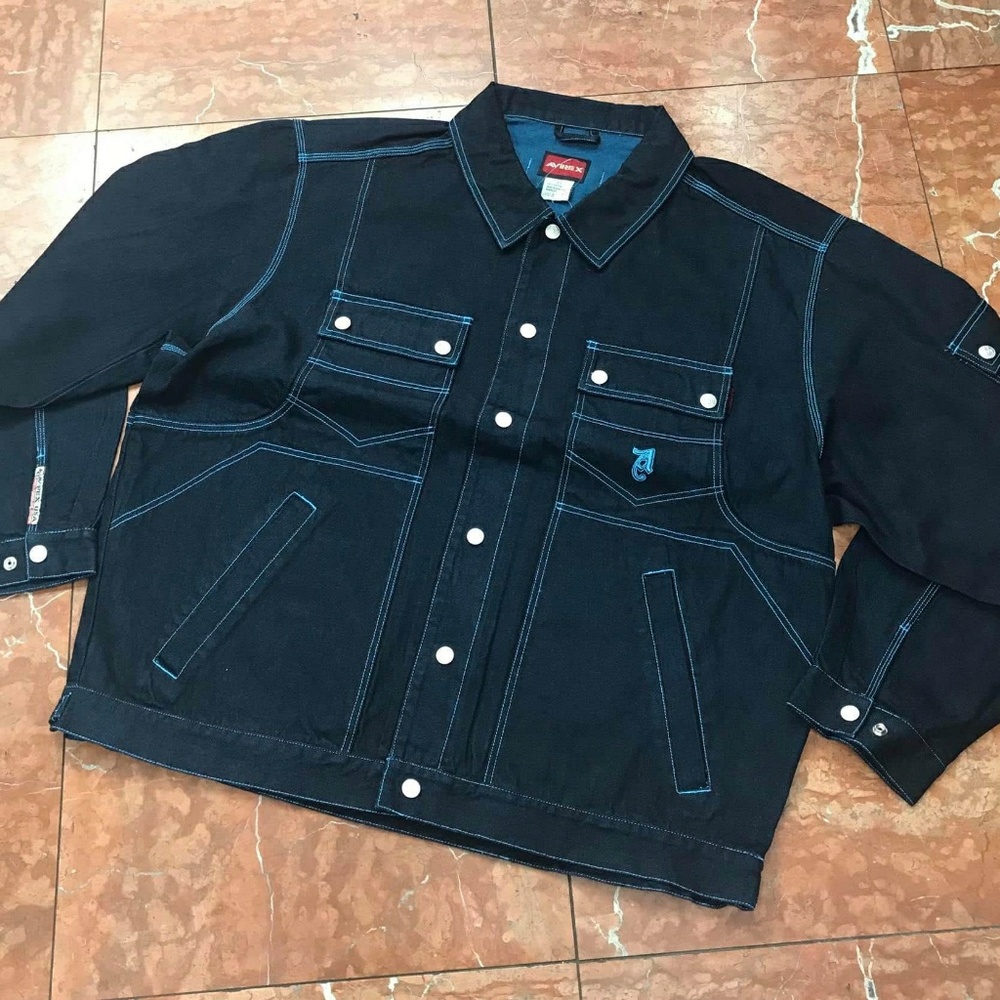 Men's Avirex Special Blue Casual Denim Jacket